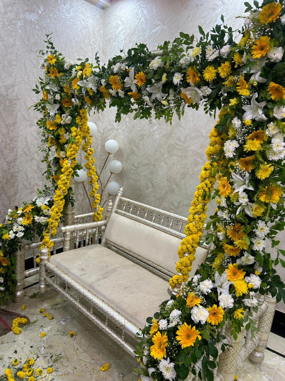 Teej Chulha Fresh Flower Decoration in Ghaziabad Noida Greater Noida