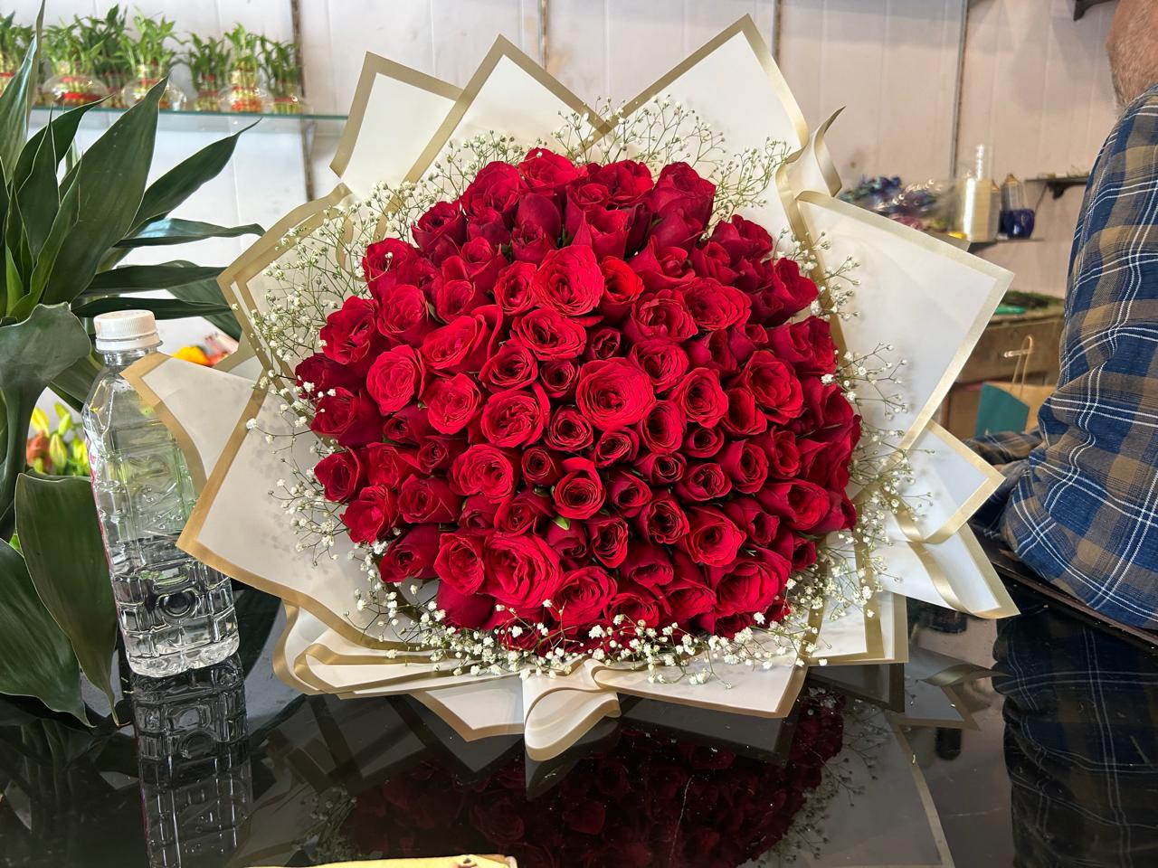 Big Red Rose Love Bouquet