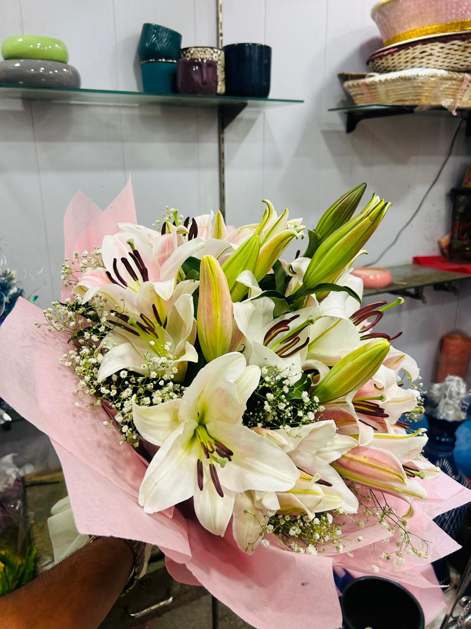 White Lily Bouquet