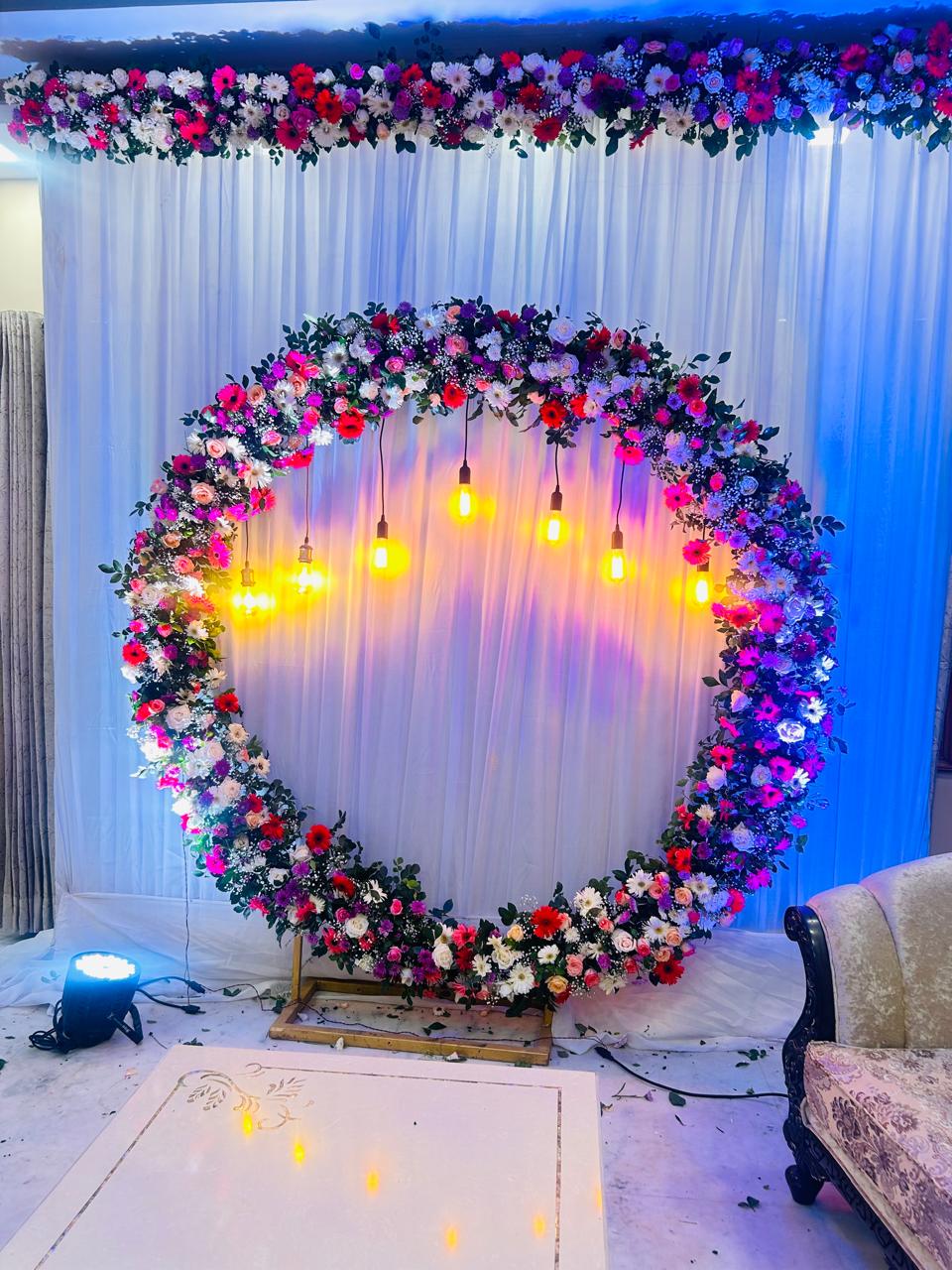 Ring Ceremony Anniversary Celebration Flower Decoration