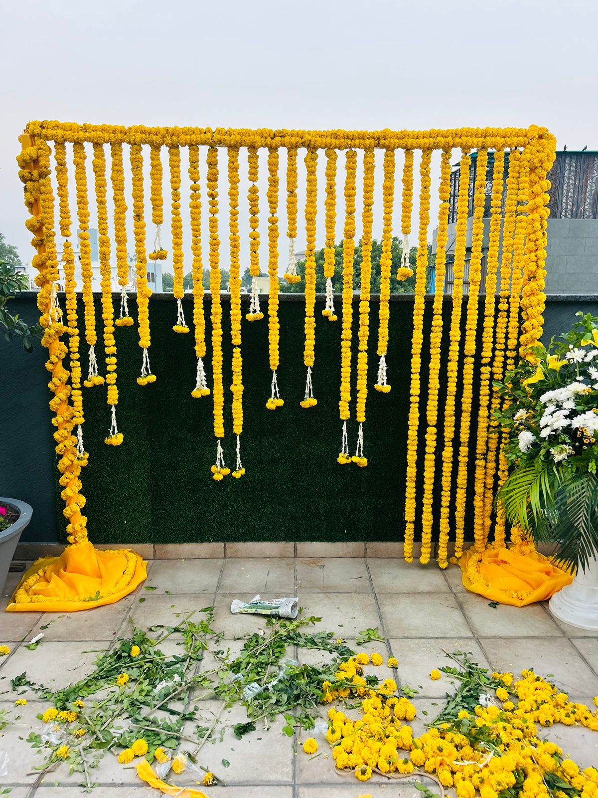 Haldi Flower Decoration Indirapuram