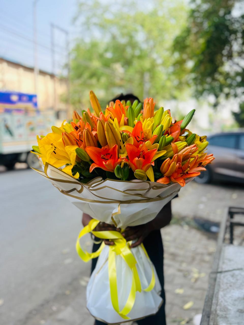 Mix Color Lily Big Size Bouquet