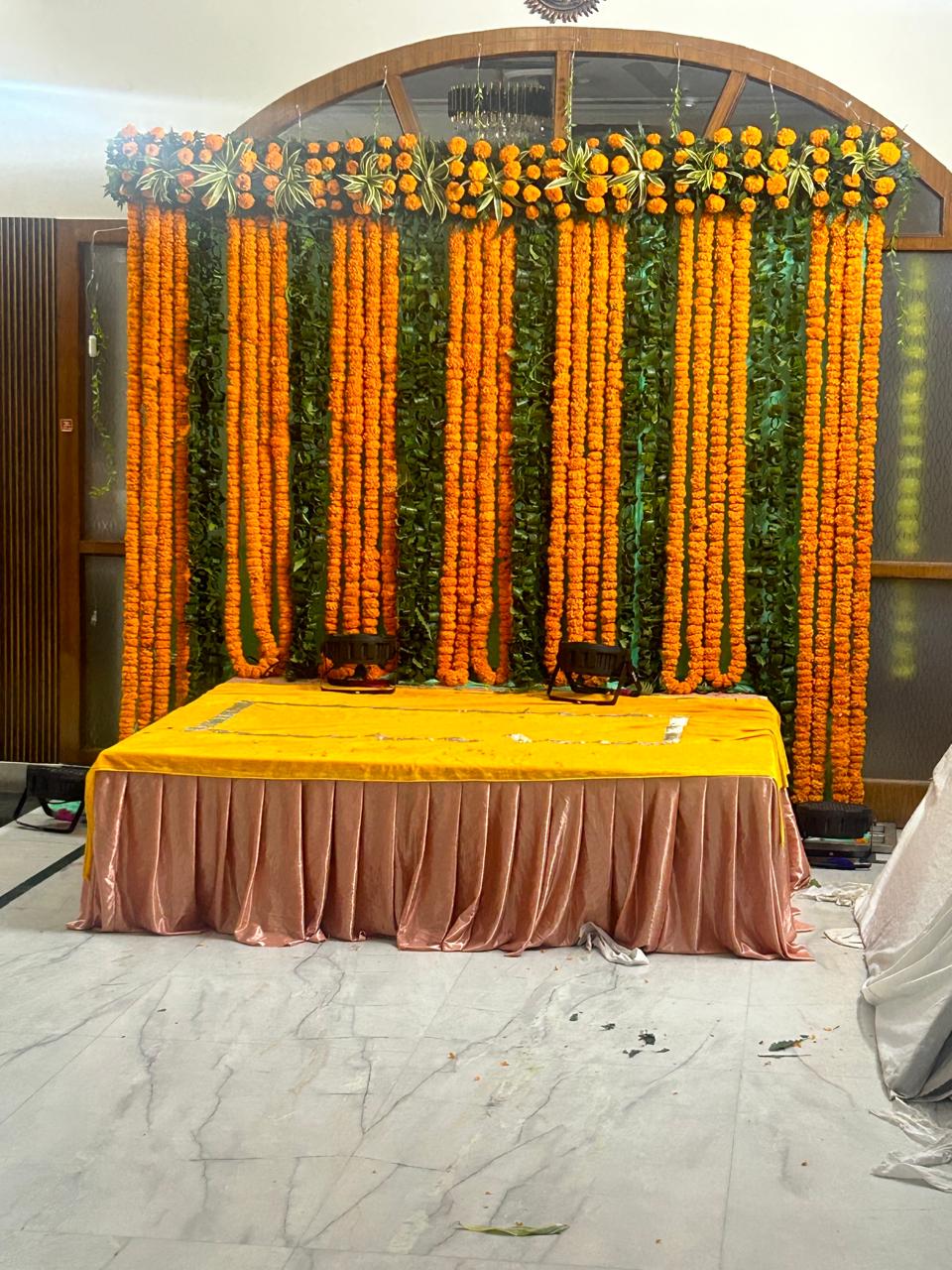Stage Decoration Genda Patta Vasundhara